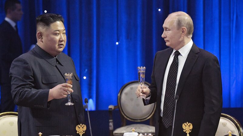 Президент РФ В. Путин встретился с лидером КНДР Ким Чен Ыном - «Россия сегодня», 800, 13.09.2021