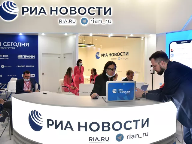 ПМЭФ-2022. Работа стенда медиагруппы "Россия сегодня" - «Россия сегодня», 640, 15.06.2022
