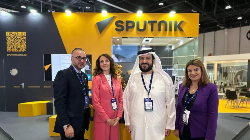 Генеральный директор WAM Мохаммед аль-Раиси на стенде Sputnik Генеральный директор WAM Мохаммед аль-Раиси на стенде Sputnik - «Россия сегодня», 800, 17.11.2023