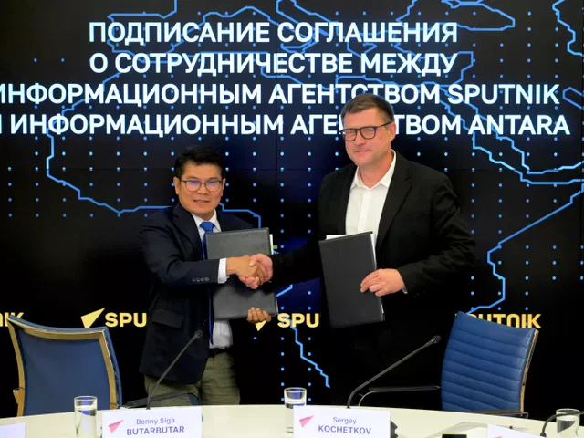 Sputnik и Antara подписали соглашение об обмене информацией - «Россия сегодня», 640, 28.09.2026