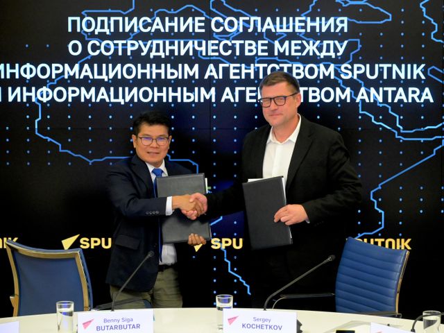 Sputnik и Antara подписали соглашение об обмене информацией - «Россия сегодня», 640, 28.09.2026